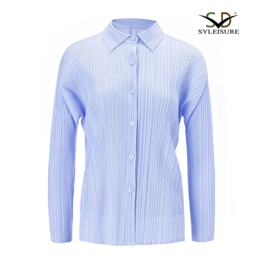 Best Women's Pleated Long - Sleeve Shirt Companies, Product