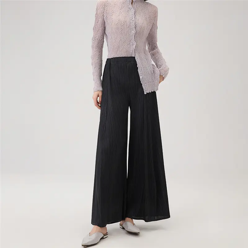 Famous High Waist Pleated Wide Leg Pants Products, Service