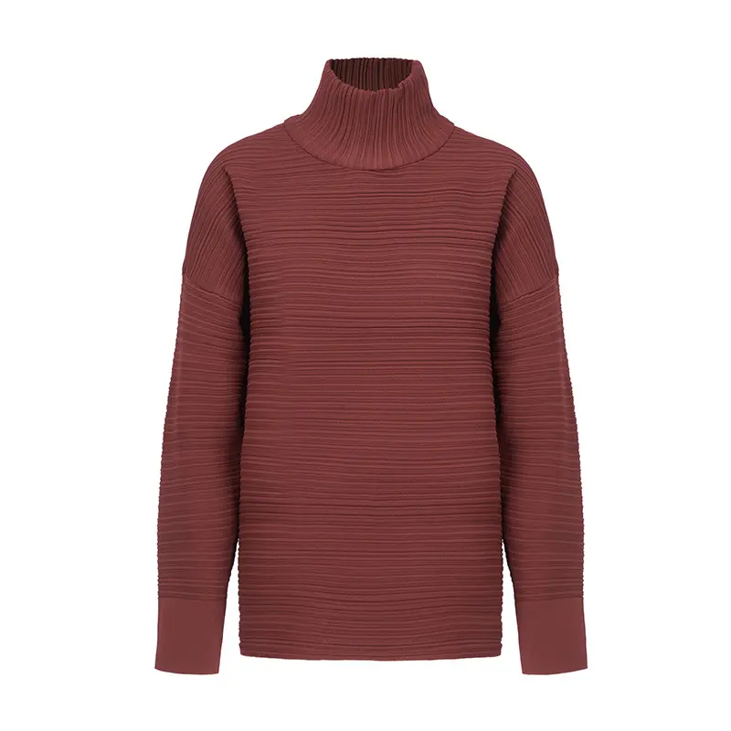 OEM Women's Pleated Turtleneck Oversized Top Supplier, Products
