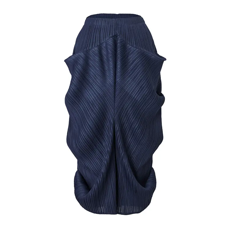 China Women’s Pleated Midi Skirt – Textured Stretch High-Waist Skirt for Casual & Elegant Wear Manufacturer, Exporters