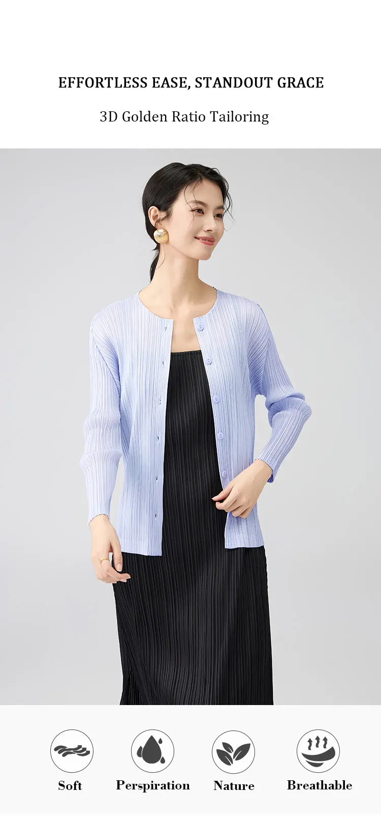Button Up Cardigan Detail 4