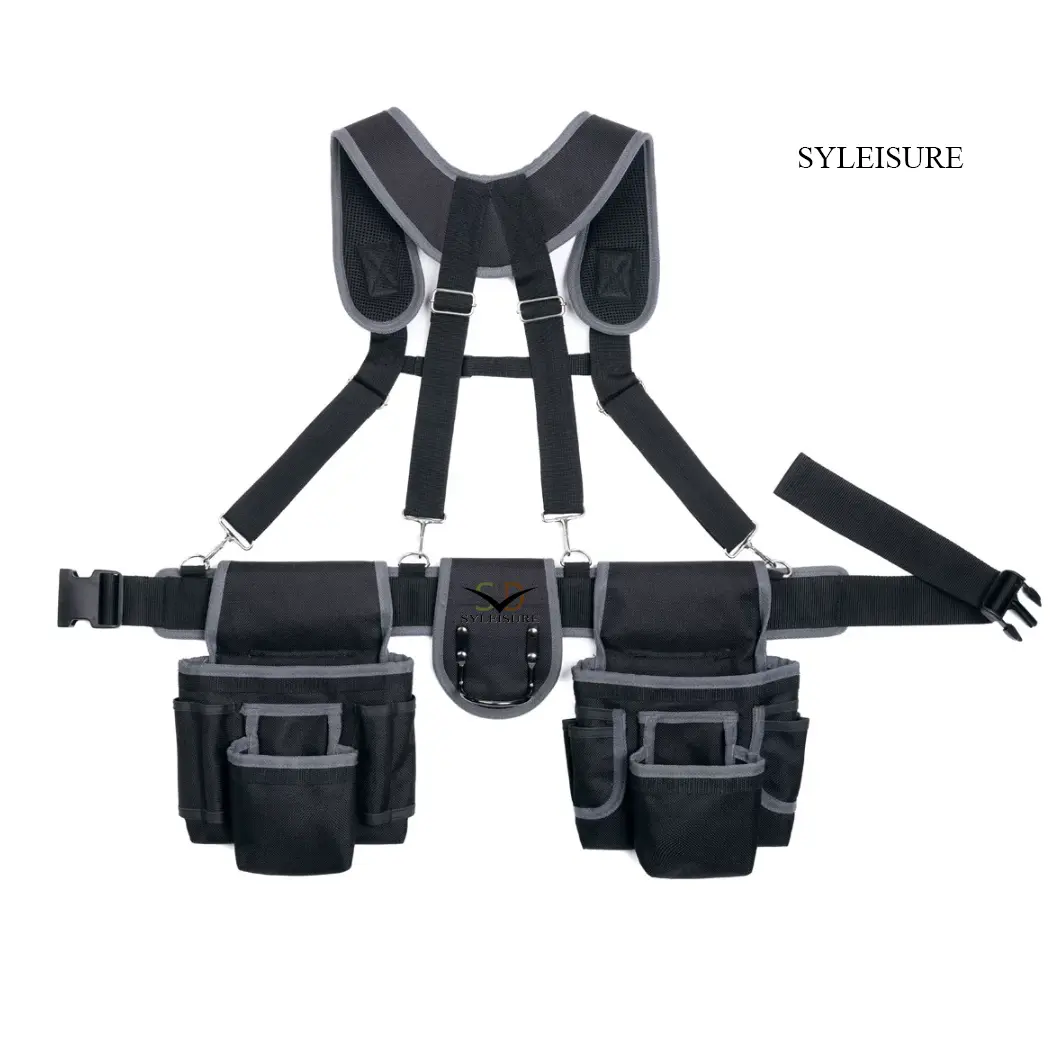 High-Quality Adjustable Tool Harness Belt with Double Pockets Factory, Products