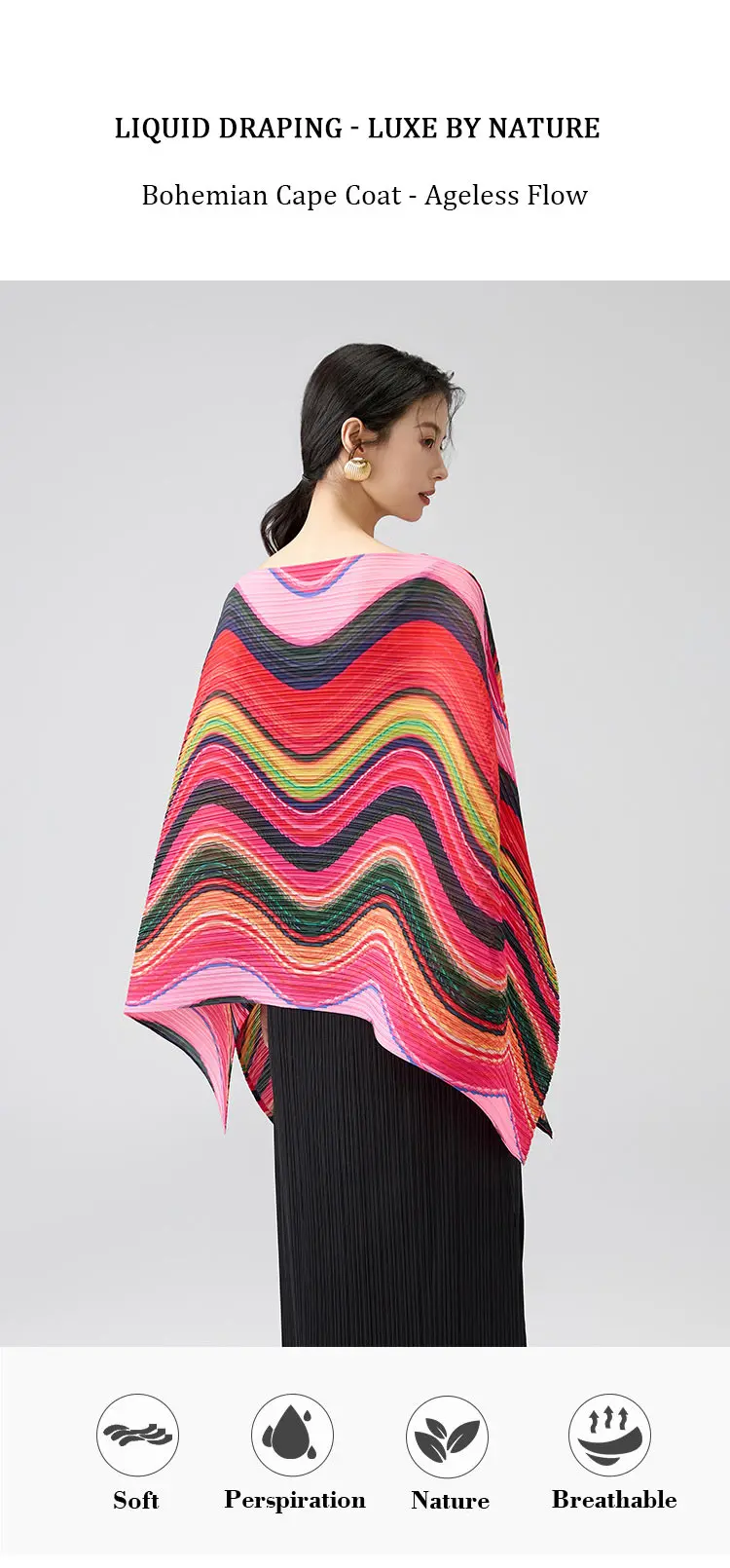Pleated Poncho Top 4