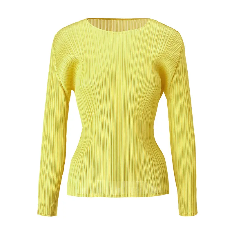 High-Quality Elegant Long Sleeve Pleated Top for Women Factories, Product