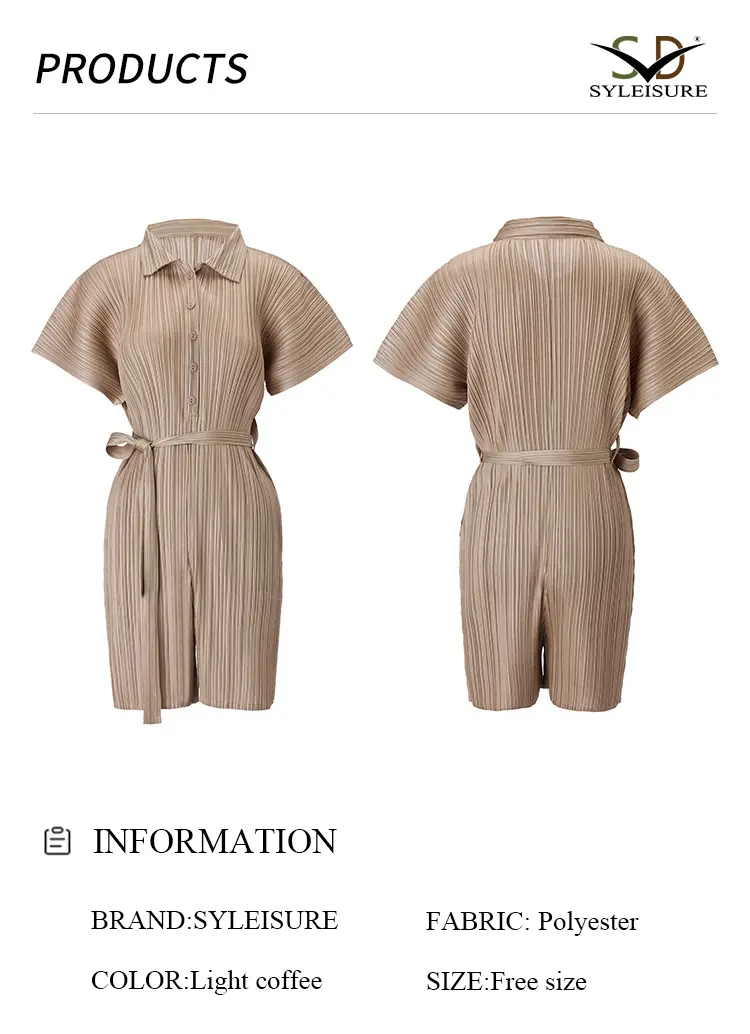 Pleated Romper Detail 4