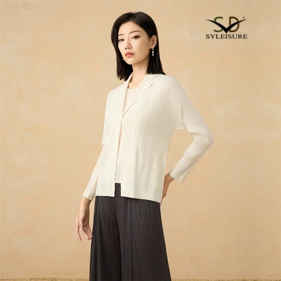 High-Quality Women's Pleated Open - Front Blazer Manufacturers, Exporters