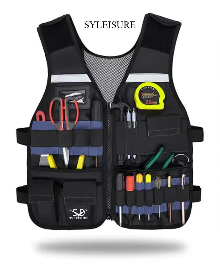 China High-Visibility Tool Vest with Multi-Pocket Storage Manufacturers, Exporters