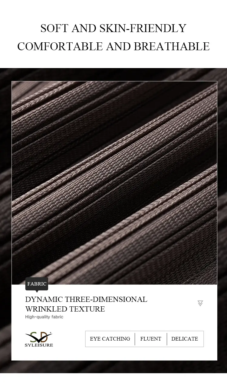 Pleated Long Coat Detail 2