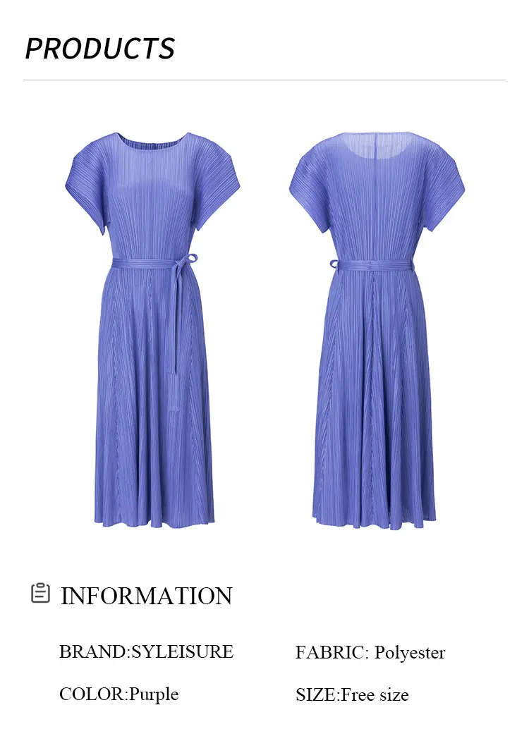 Pleated Dress View 6