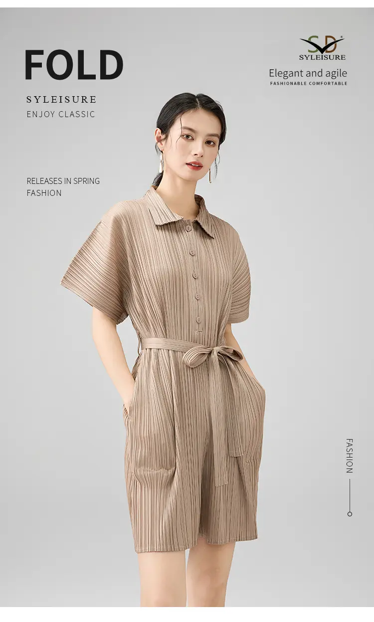 Pleated Romper Detail 1