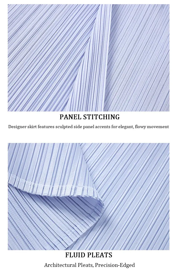 Light Blue Pleated Set Detail 10