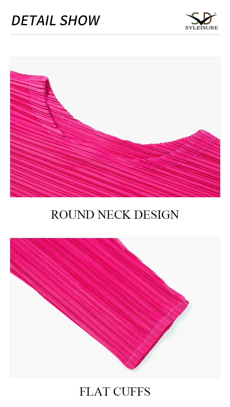 Quarter Sleeve Pleated Top Detail 5