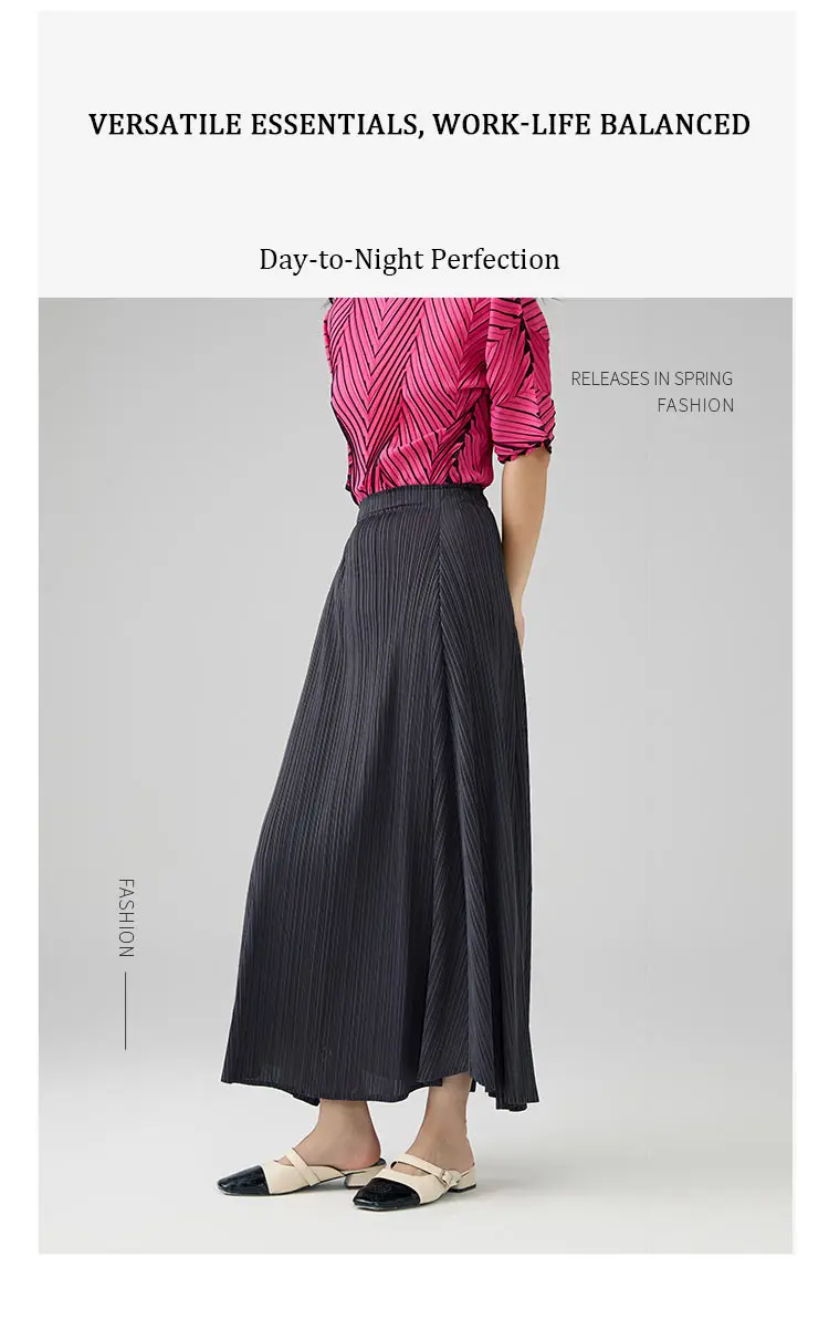 Elegant Pleated Maxi Skirt 6