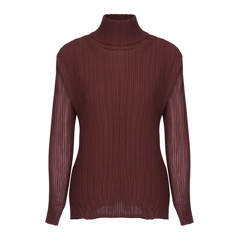 Best Women’s Pleated Turtleneck Top – Loose Fit Blouse Factory, Factories