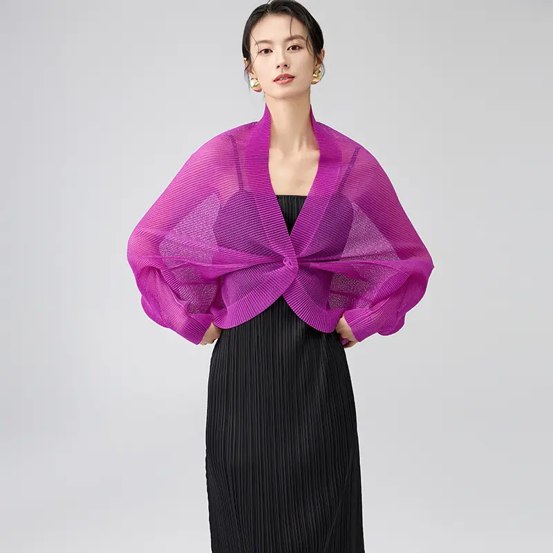 Wholesale Sheer Pleated Bolero Shrug Cardigan Suppliers, Companies