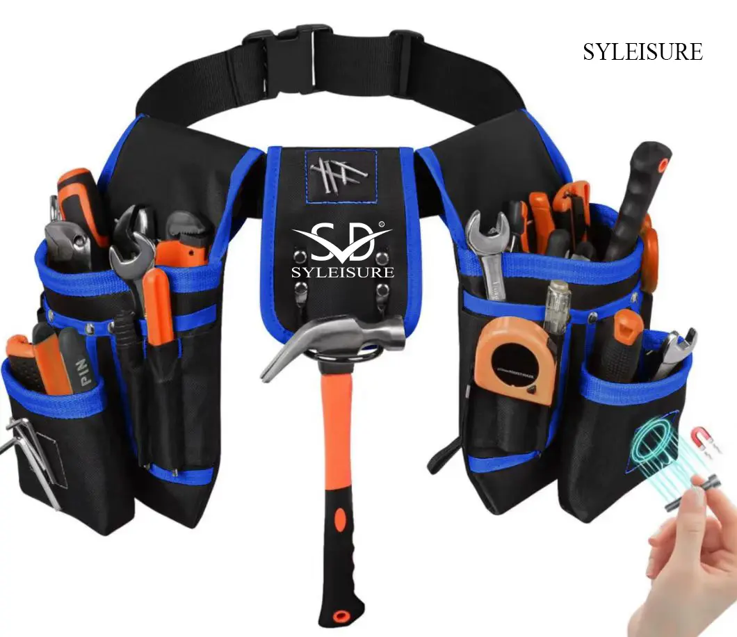 Custom SYLEISURE Dual-Pouch Tool Belt with Adjustable Strap Factories, Exporters