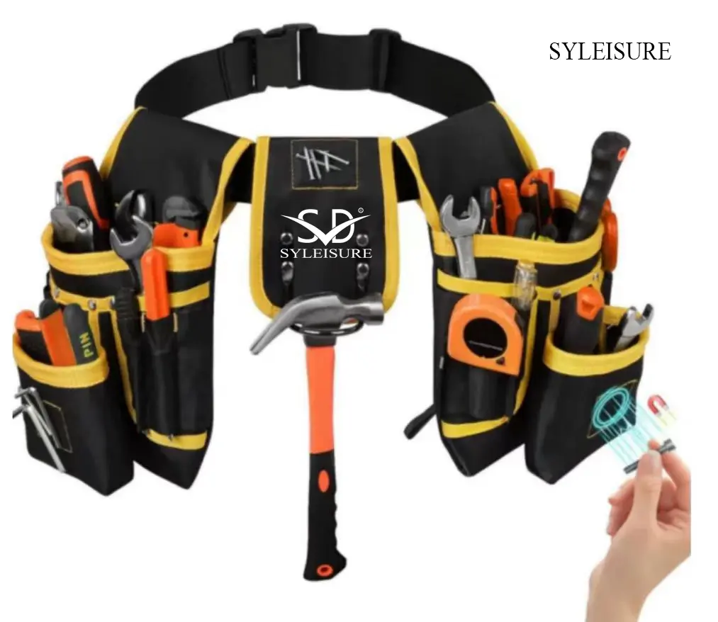 Custom SYLEISURE Dual-Pouch Tool Belt with Adjustable Strap Factories, Exporters