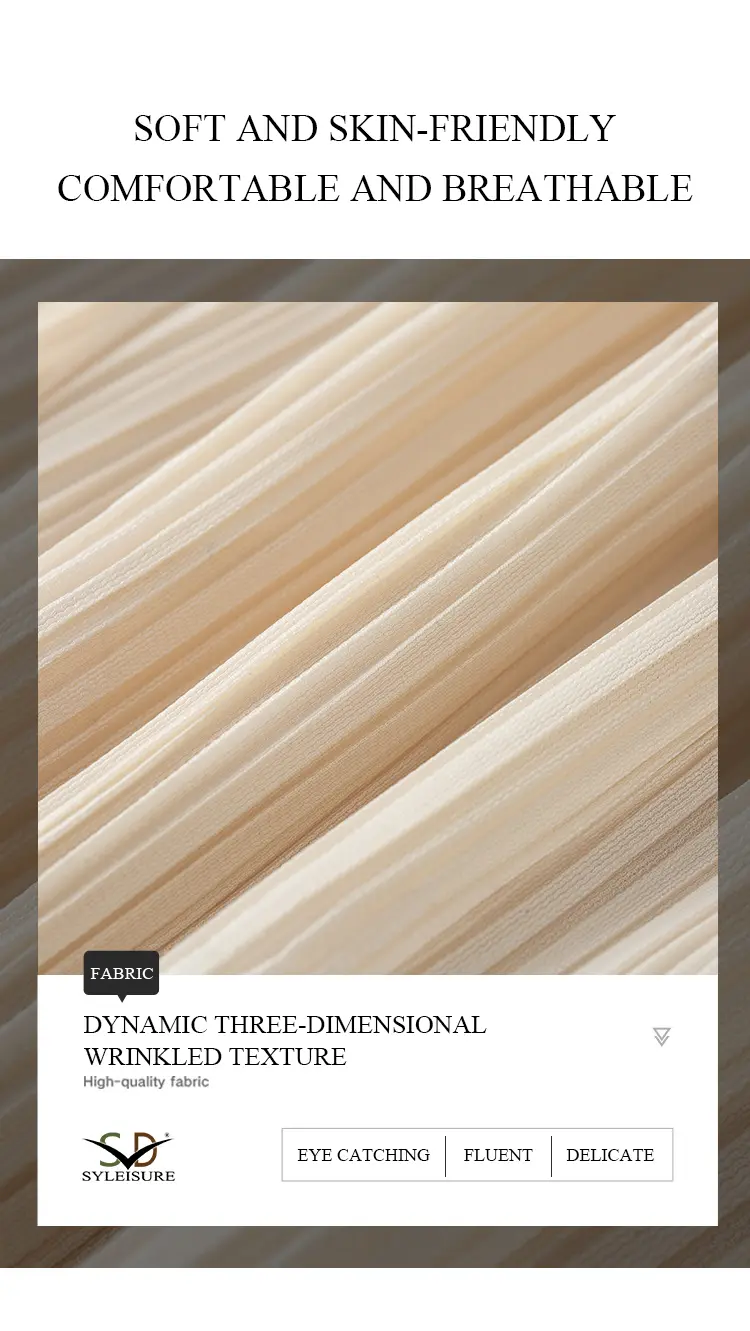 Pleated Sleeveless Midi Dress Detail 2