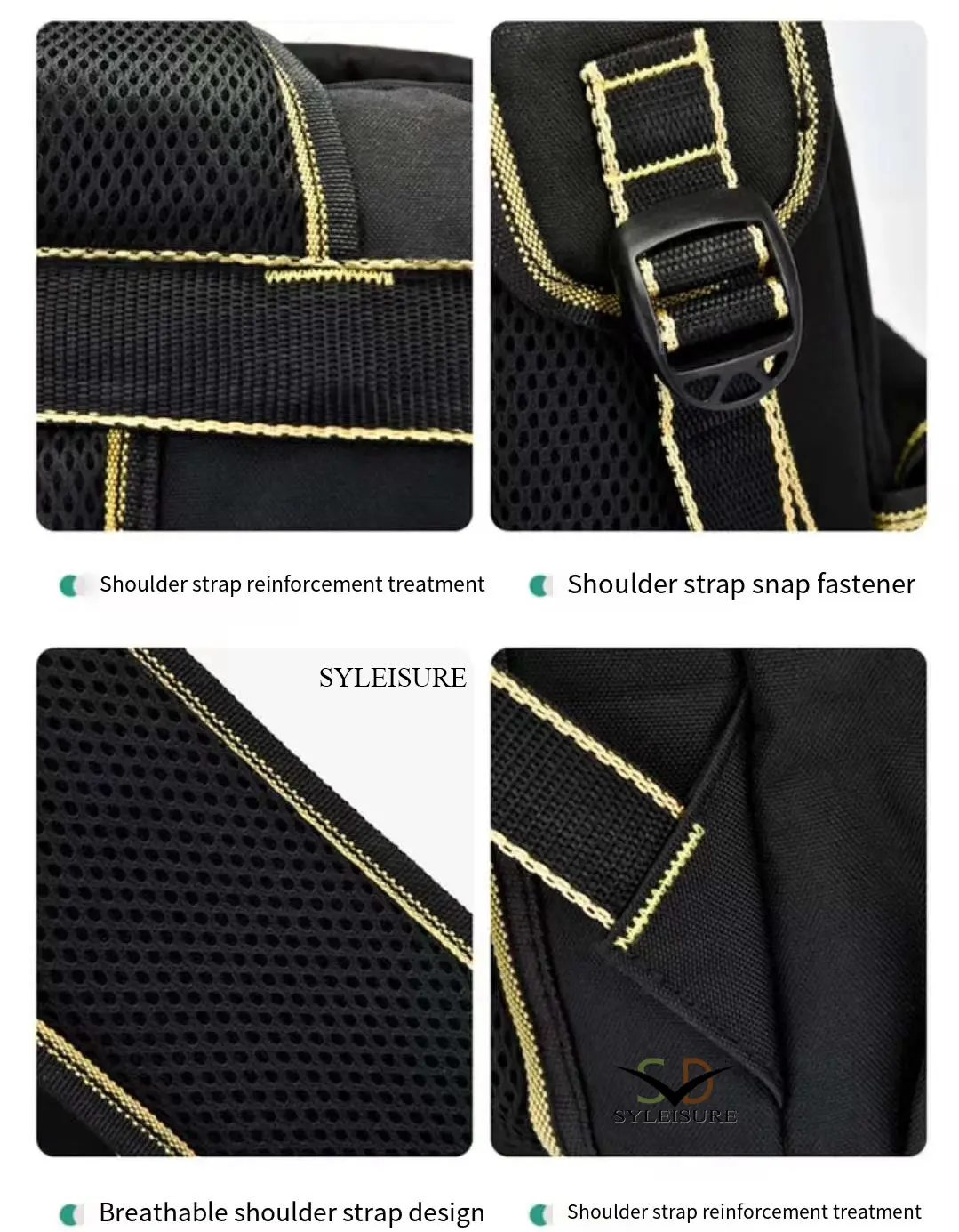 Backpack internal compartments