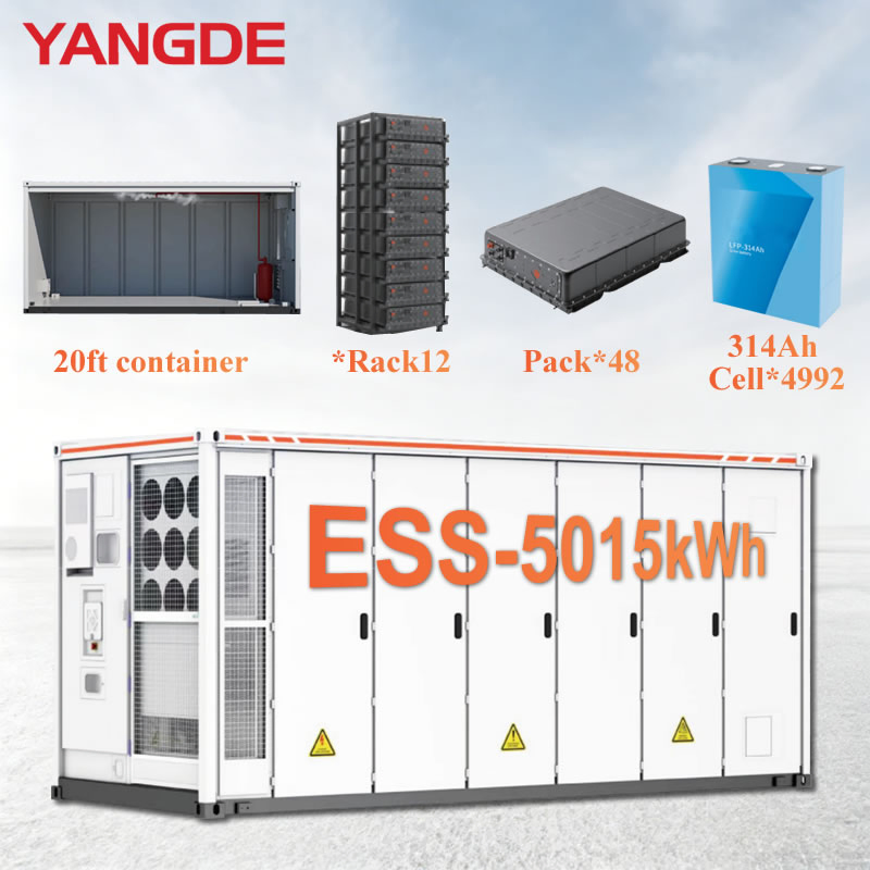Liquid-Cooled LiFePO4 5015kwh Grid-Tied Energy Storage System for Utility Grid with UL