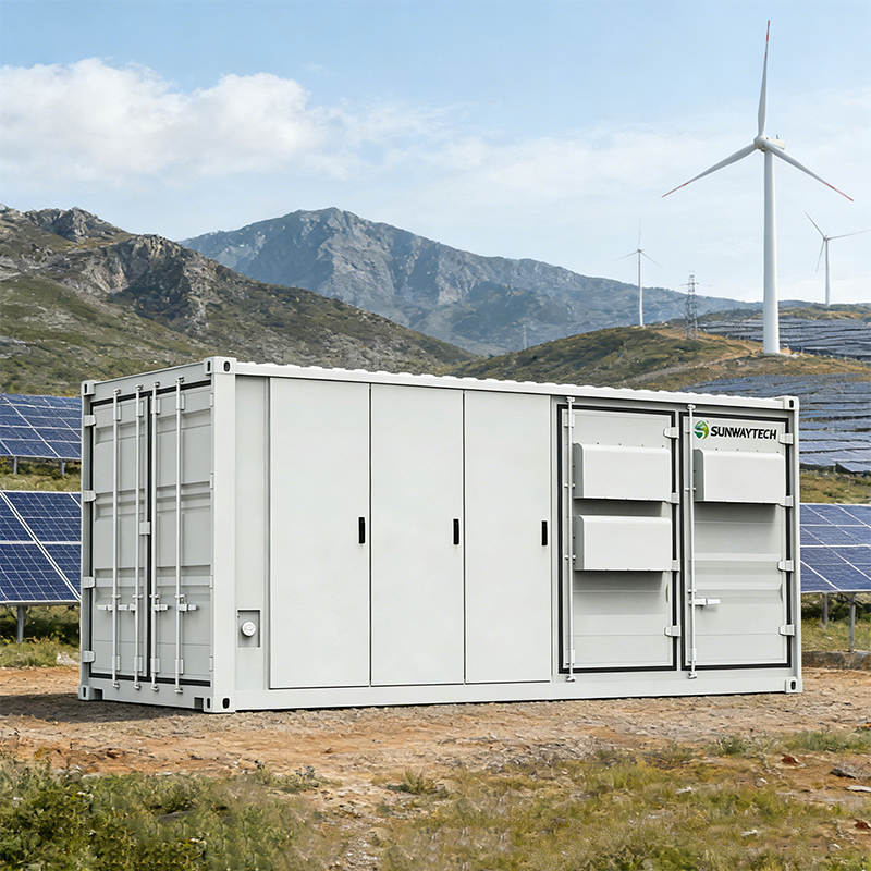 500Kwh 1Mwh 2Mwh Industrial 20FT Solar Container Energy Storage System Sunway BESS 1MW Liquid Cooling Solar System
