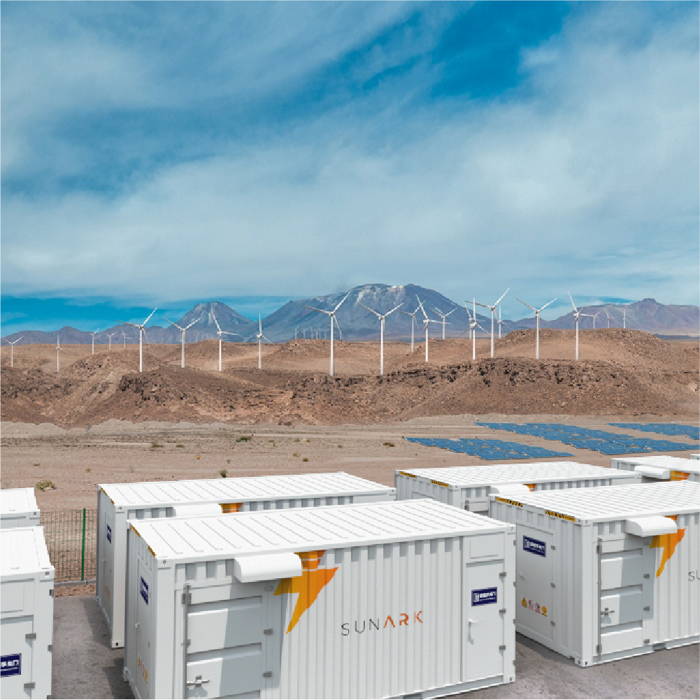 Sunark Energy Battery Storage Container 645Kwh 1MWH 2MWH High Voltage Industrial Lithium Battery Container Power Storage System