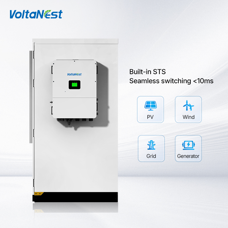 VoltaNest 200kWh 209kwh High Voltage Solar Energy System 100kW ESS Cabinet All in One Industrial and Commercial Battery Storage