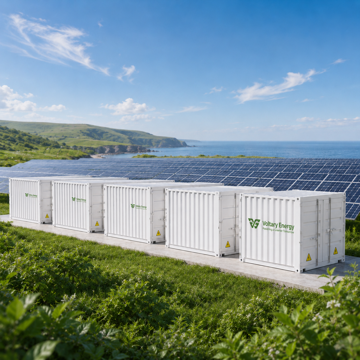 LiFePO4 Solar Battery Energy Storage System 100KWh 215KWh 500KWh 1MWh BESS Container BMS Battery Management System 10 Year