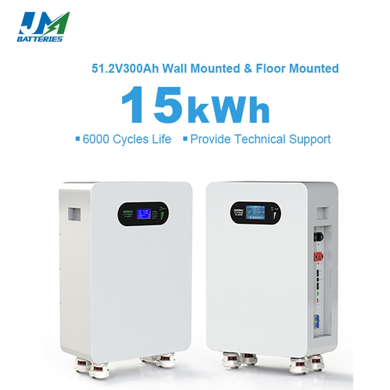OEM Fast Delivery 15kwh Home Solar Energy System 51.2V 300ah Moveable LiFePO4 Lithium Battery Pack Energy Storage Battery