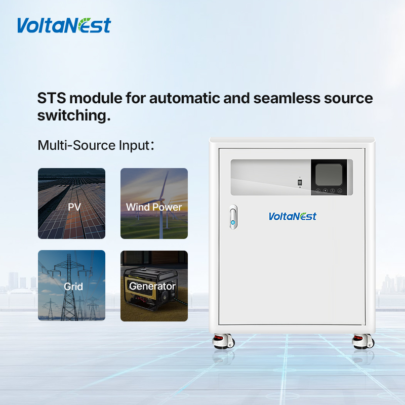 VoltaNest Mobile 51.2V 100ah 3.5kW 5.6kW 10kWh 15kWh 20kWh Solar Energy Storage System All in One Residential ESS Home Battery