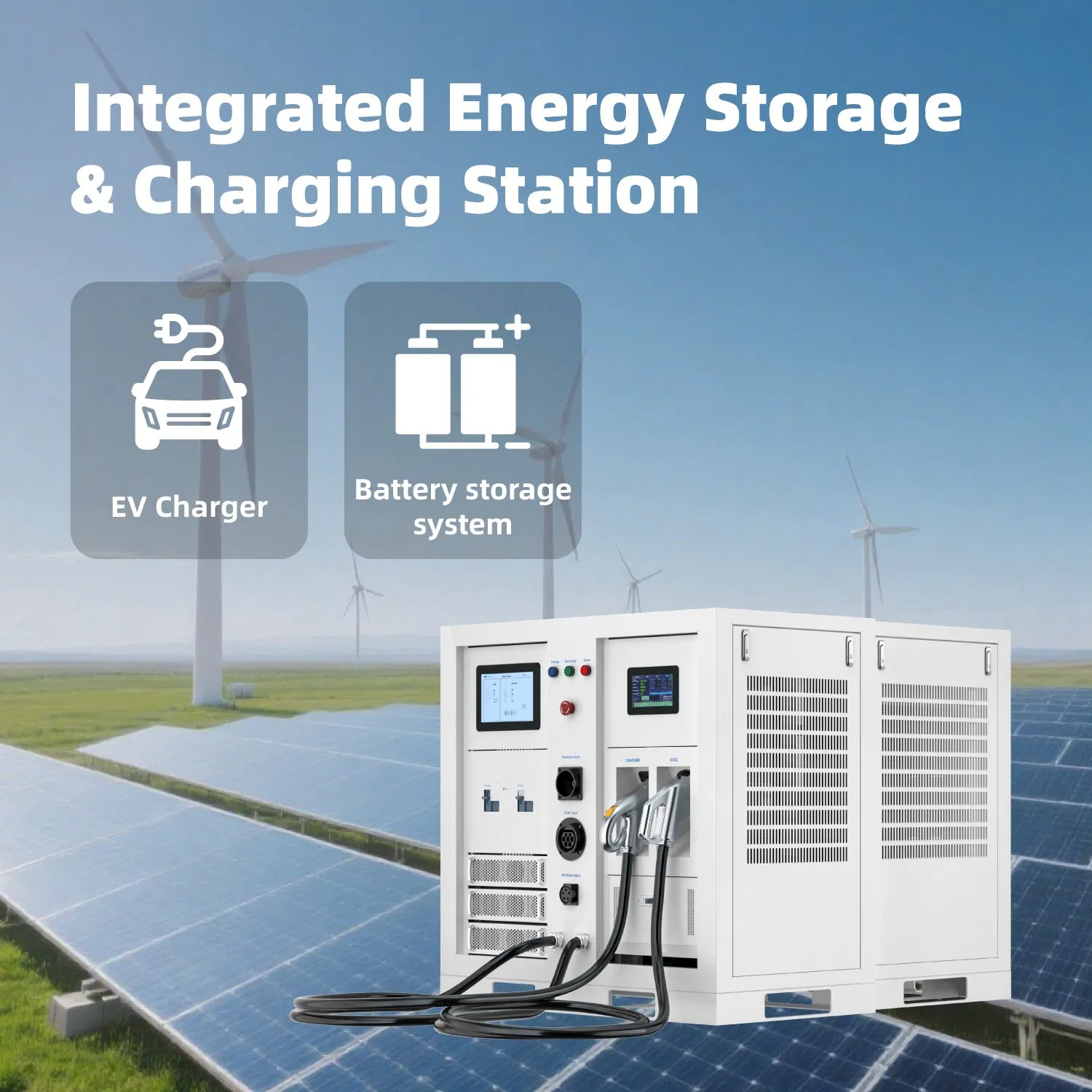SETEC POWER 30kWh-1MWh Energy Storage System with EV Charging solution Large Capacity Battery Storage System