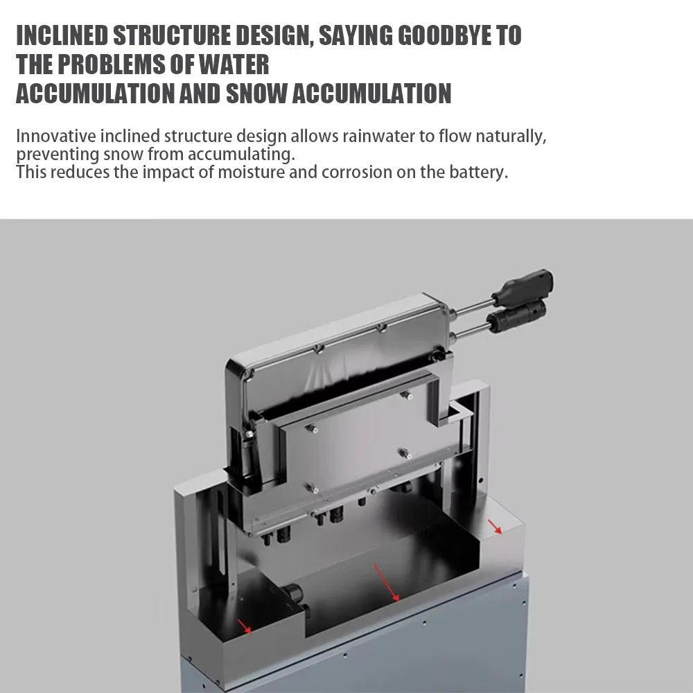 Ultra-Thin Stackable Balcony Bess Battery Energy Storage System with Micro-Inverter off-Grid &amp; Grid-Tied Ready