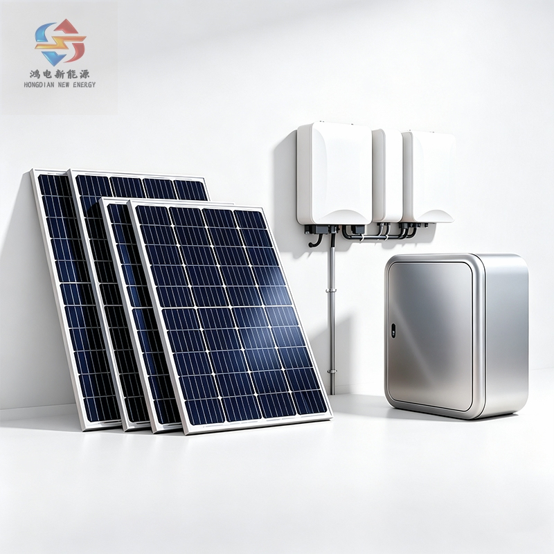 Hybrid Solar Power System for Grid Tied and Energy Storage Dual Mode Use