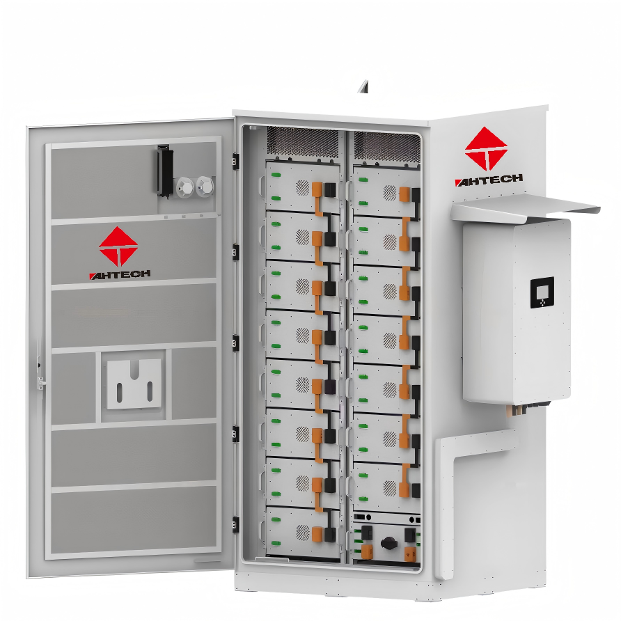 Outdoor IP65 Commercial ESS Cabinet 100kWh 50KW Lithium Battery Energy Storage System Solar Hybrid Microgrid Power Plant