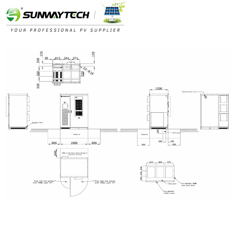 Factory Direct 215kwh Distributed Cabinet - Outdoor Energy Storage System with Air Cooling