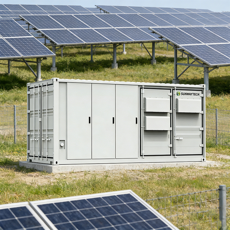 500Kwh 1Mwh 2Mwh Industrial 20FT Solar Container Energy Storage System Sunway BESS 1MW Liquid Cooling Solar System