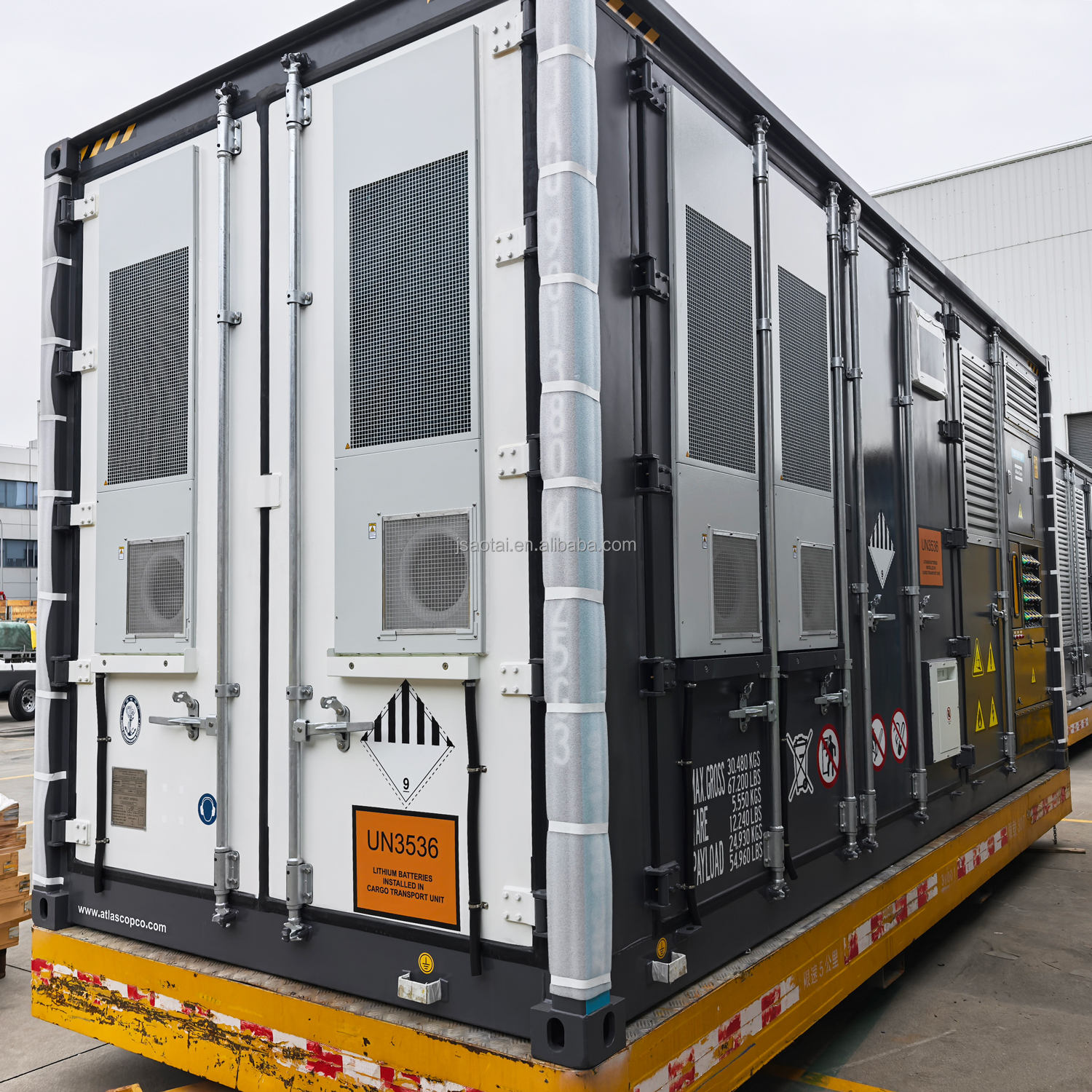Atlas Copco Stackable EU 330Ah 250Ah 200Ah 160Ah 250Kwh 500Kva Rack Container Solar LiFePO4 Energy Storage Battery Systems
