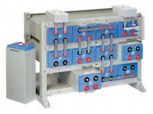 Integrated battery rack