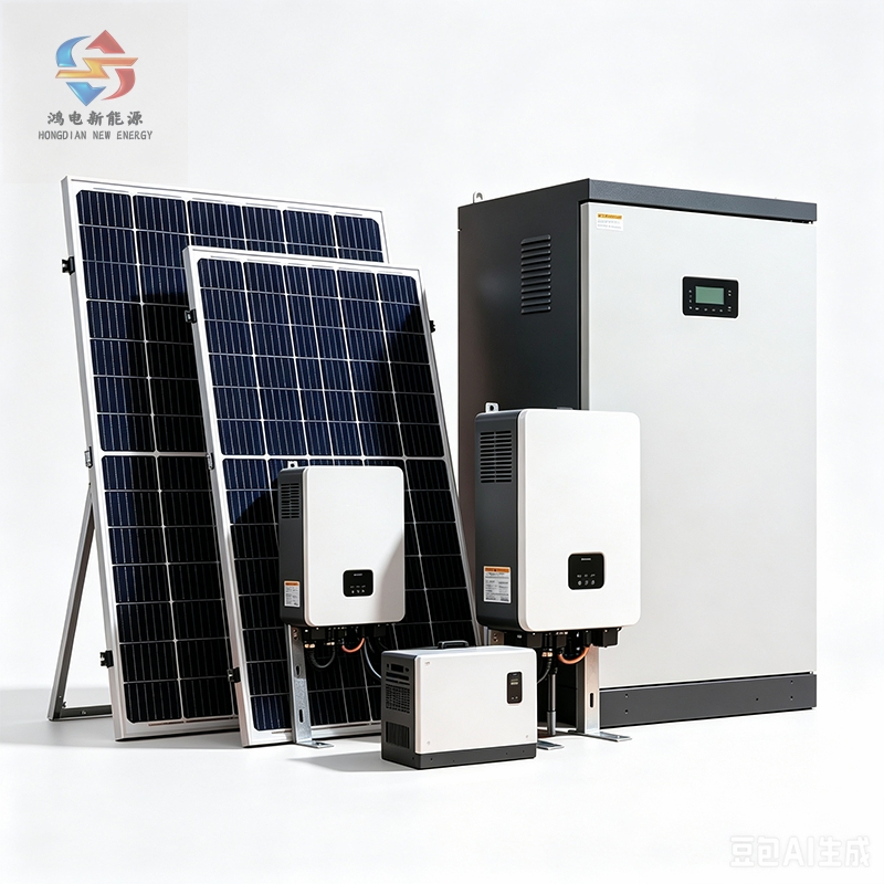 Hybrid Solar Power System for Grid Tied and Energy Storage Dual Mode Use