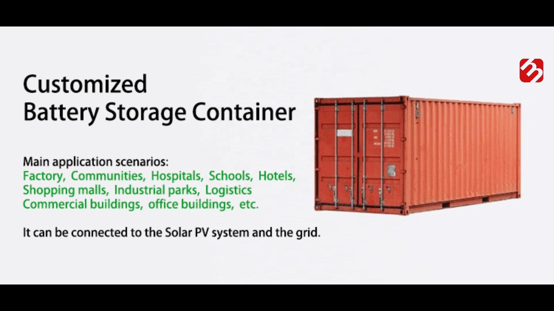 20ft 1000kwh BESS 500kw Battery Container System Hybrid off Grid on Grid 1MWH Solar Storage Battery