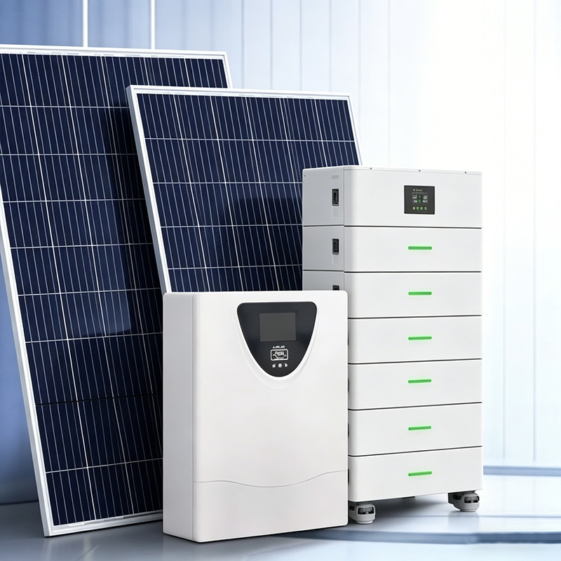 Hybrid Solar Power System for Grid Tied and Energy Storage Dual Mode Use