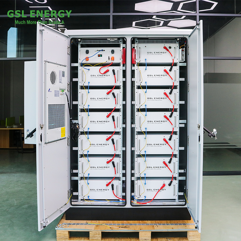 GSL Energy 172KWH/230KWH LiFePO4 Battery Cabinet Energy Storage Air Cooling BESS Commercial Microgrid Solar on Grid System
