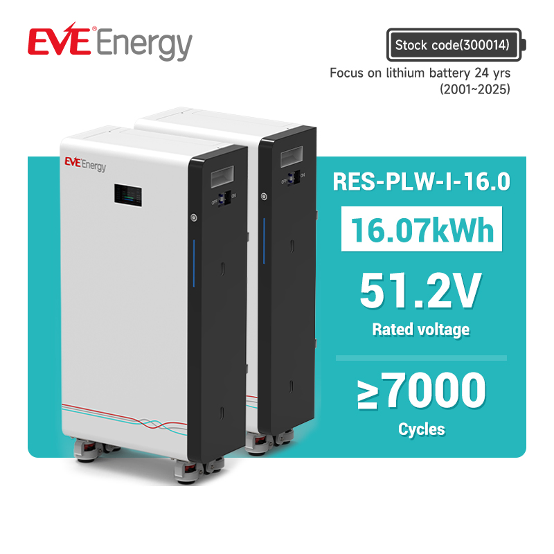 Eve Home Energy Storage System Solar Energy Storage System 51.2V 10kwh 15kwh 314ah LiFePO4 Lithium Battery Wall-Mounted