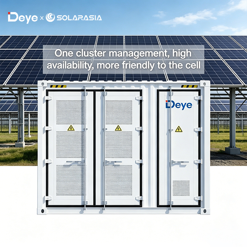 Commercial Ess 2250kw Deye All in One Hybrid Battery Energy Storage PCS System for Utility Scale Ess Solution