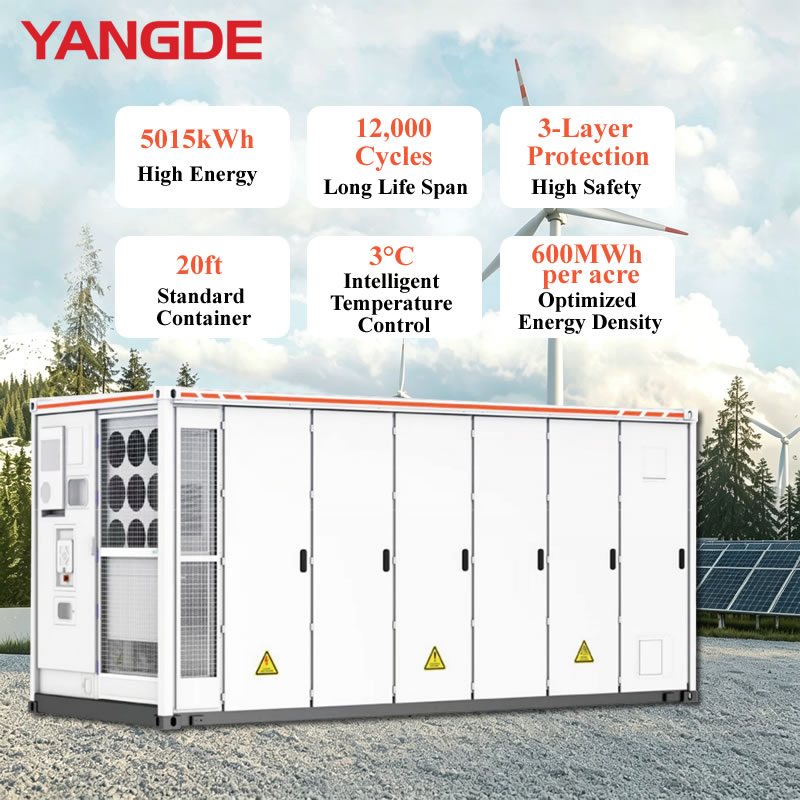 Liquid-Cooled LiFePO4 5015kwh Grid-Tied Energy Storage System for Utility Grid with UL