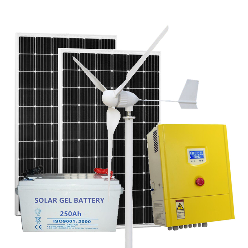 Home Energy Storage High Efficiency 5kw 220V off Grid Wind Solar Hybrid Power System