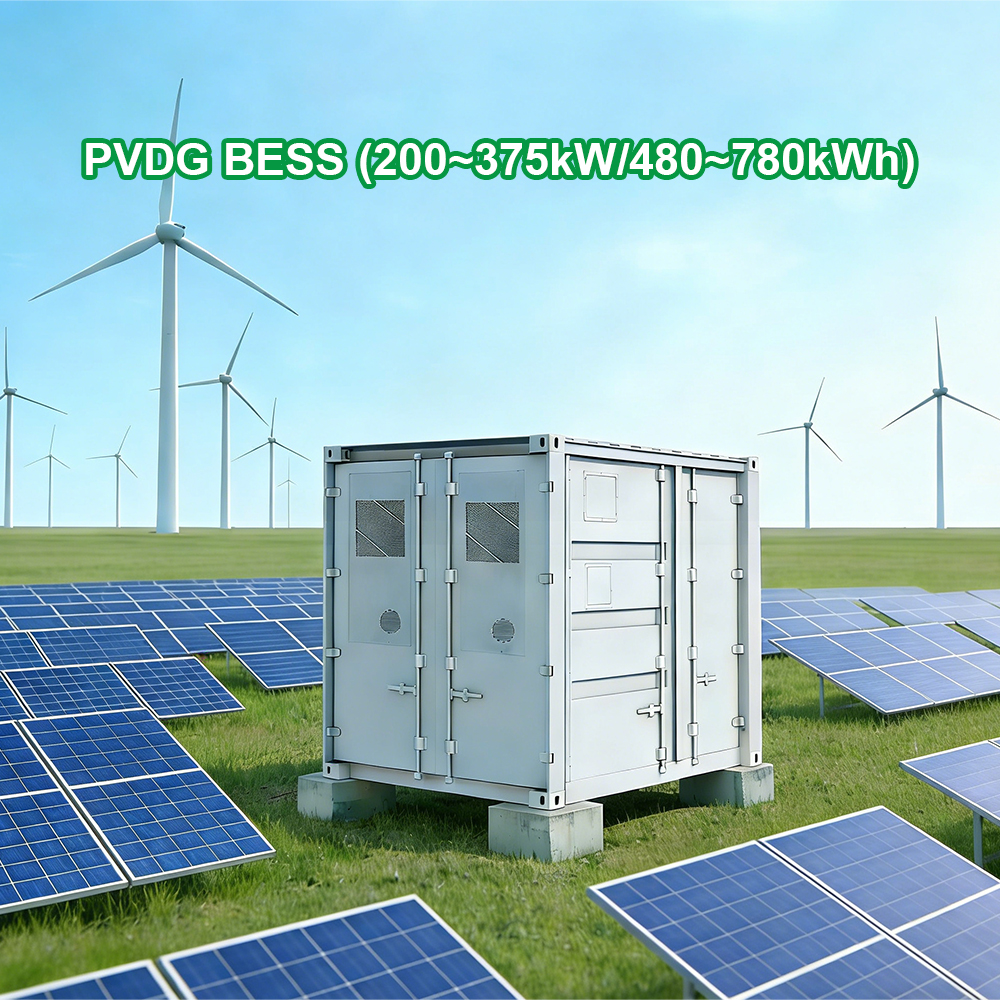 AINEGY 480KWh/200KW C&amp;l BESS with Solar and GEN Energy Storage System Container Solar Energy Battery Storage System