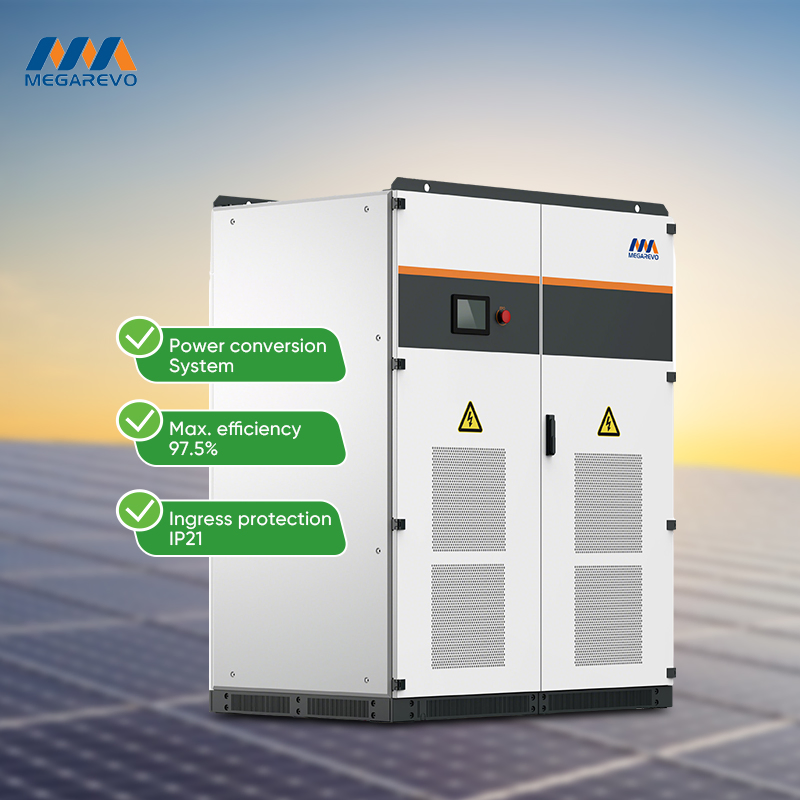 Megarevo Utility Scale Power Conversion System 30kw 50kw 100kw 250kw 500kw Bidirectional Inverter for Energy Storage Projects