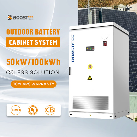 BOOSTESS 241KWh Outdoor Industrial &amp; Commercial Power Storage Battery Cabinet Lithium Ion Air-cooled Energy Storage System