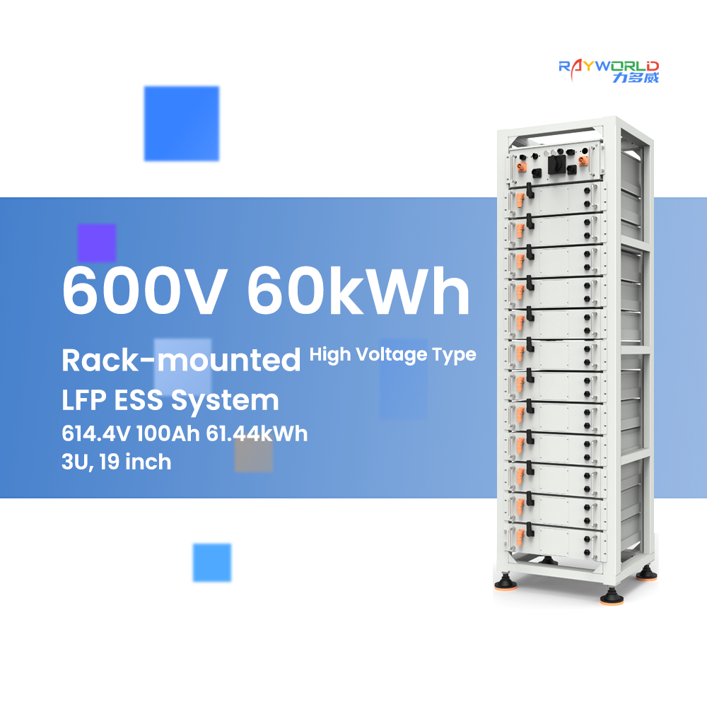Rayworld Industrial Ess Energy Storage System 60KWH Battery Off on Grid Commercial Battery Storage System